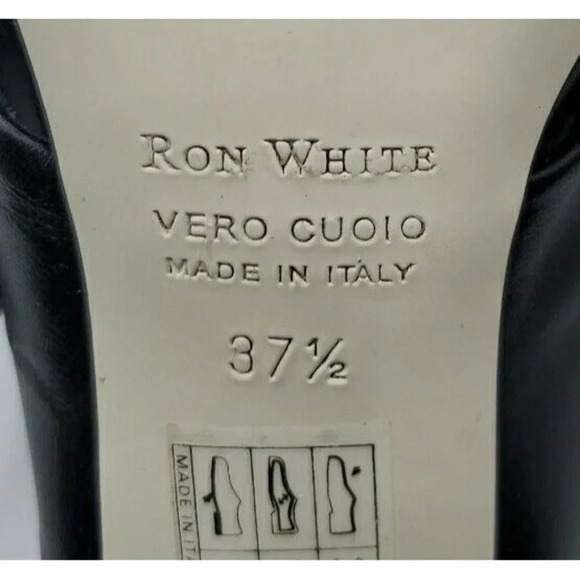 Ron White Black Willow Napa Twist Buckle Sandals Size 37.5 (7 US) $475.00 - Picture 13 of 13